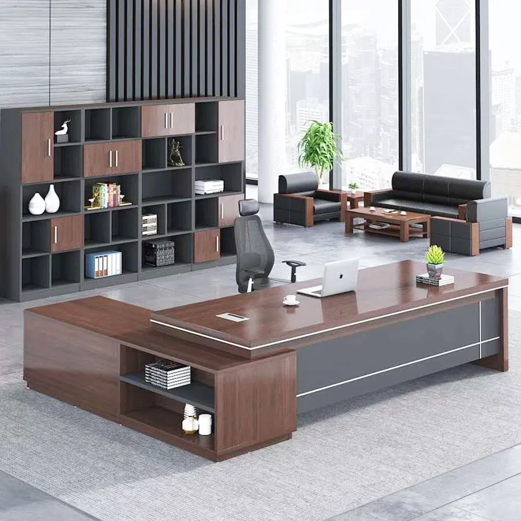 Luxury Foshan Custom CEO Table Office Wooden Table Executive Desk Modern Office Furniture