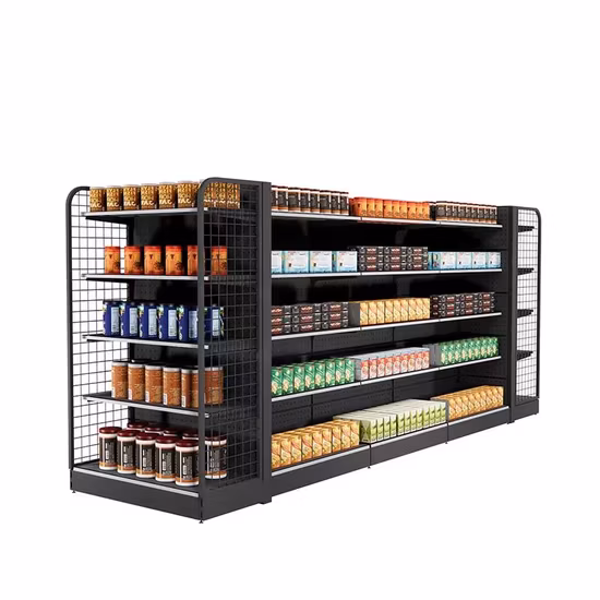 Morden Elegant Color Grocery Store Shop Usded Gondola Retail Display Steel Metal Supermarktregal