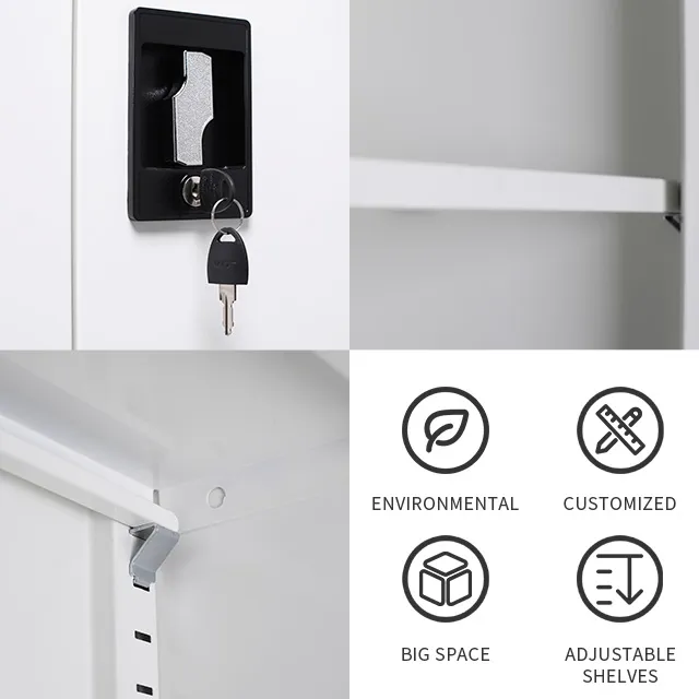 Büromöbel Metall Küche Zwei 2 Schwingtüren Stahl Aktenschrank Lagerschrank